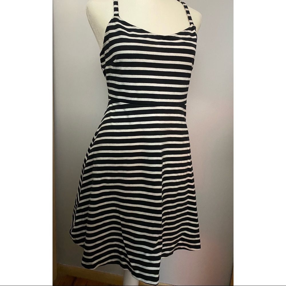 Black & White Skater Dress